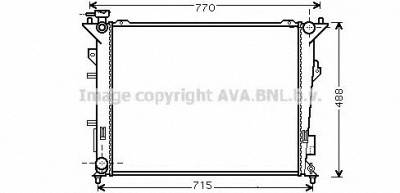 AVA QUALITY COOLING ka2107 -  Радиатор, охлаждение двигателя